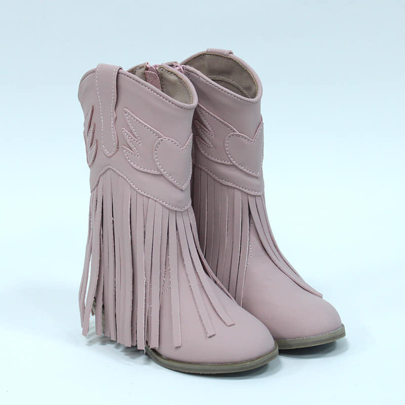 Pink Fringe boot